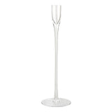 Habitat Clear Stem Large Glass Taper Holder 30cm, UK version