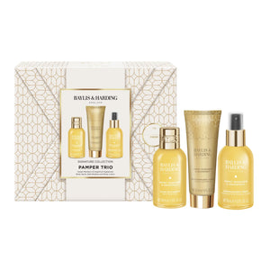 Sweet Mandarin and Grapefruit Pamper Trio Gift Set with Body Spritz, Bath Bubbles, and Lotion