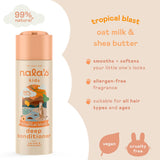 Nala's Kids Conditioner Oat Milk Shea Butter 200ml, imported from the UK