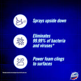 Domestos Power Foam Toilet & Bathroom Cleaner Spray Limescale Remover 450ml