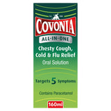 Covonia All in One Chesty Cough, Cold & Flu Relief Oral Solution 160ml