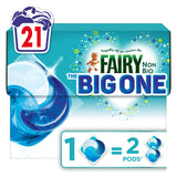 Fairy Non Bio The Big One Pods Laundry Detergent Washing Capsules 21 Washes