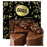 OGGS Rich Velvety Fudge Chocolate Cake, imported from the UK