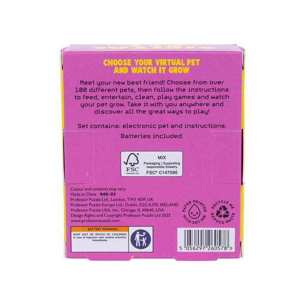 Interactive Digital Pet Party Game with Over 100 Pets and Batteries