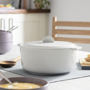 Ceramic Casserole Dish 2.29 Litre White