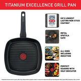 Tefal Titanium Excellence grill pan 26cm (British brand)