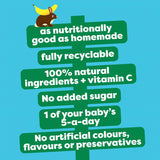 Heinz Apple Pear Banana puree pouch 100g, UK version
