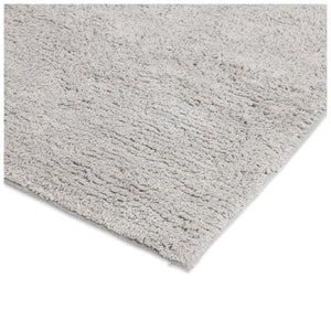 Reversible Cotton Bath Mat in Charcoal Grey, 50 x 80cm