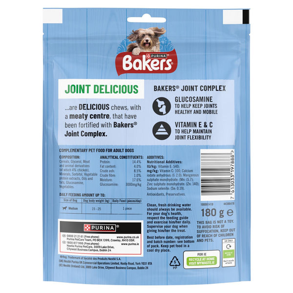 Bakers Joint Delicious Medium Chicken Dog Chews 180g