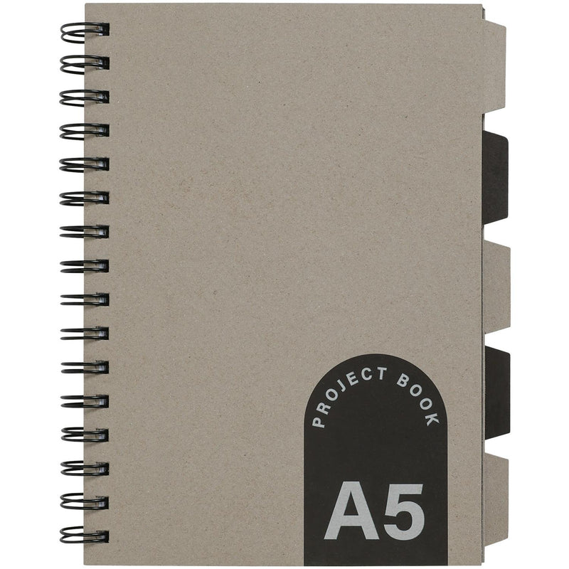 Sainsbury's project book Black White Grey A5 (British brand)
