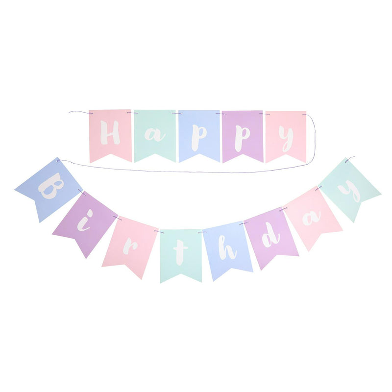 Sainsbury's Home Pastel Birthday Bunting 2.5m (British brand)