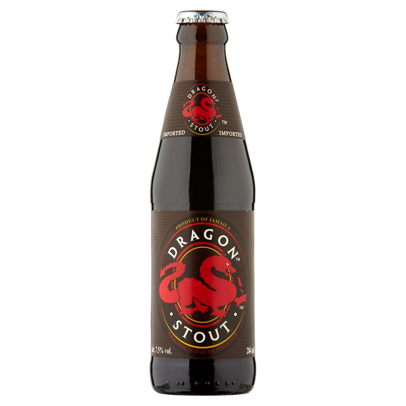 Dragon Dark Stout Beer Bottle 284ml - British product