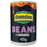 Tin of Branston baked beans and sausages 405g - British product