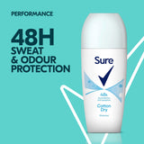 Sure Women Anti-Perspirant Roll-On Deodorant, Cotton Dry 50ml