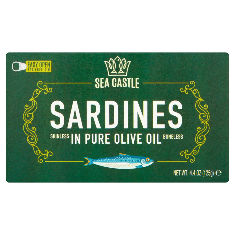 Sea Castle Sardines 125g (British brand)