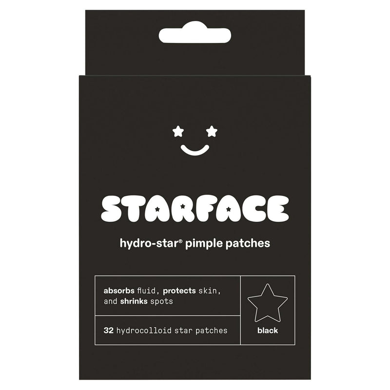 Starface Hydro Star Pimple Patches Black x32 (British brand)
