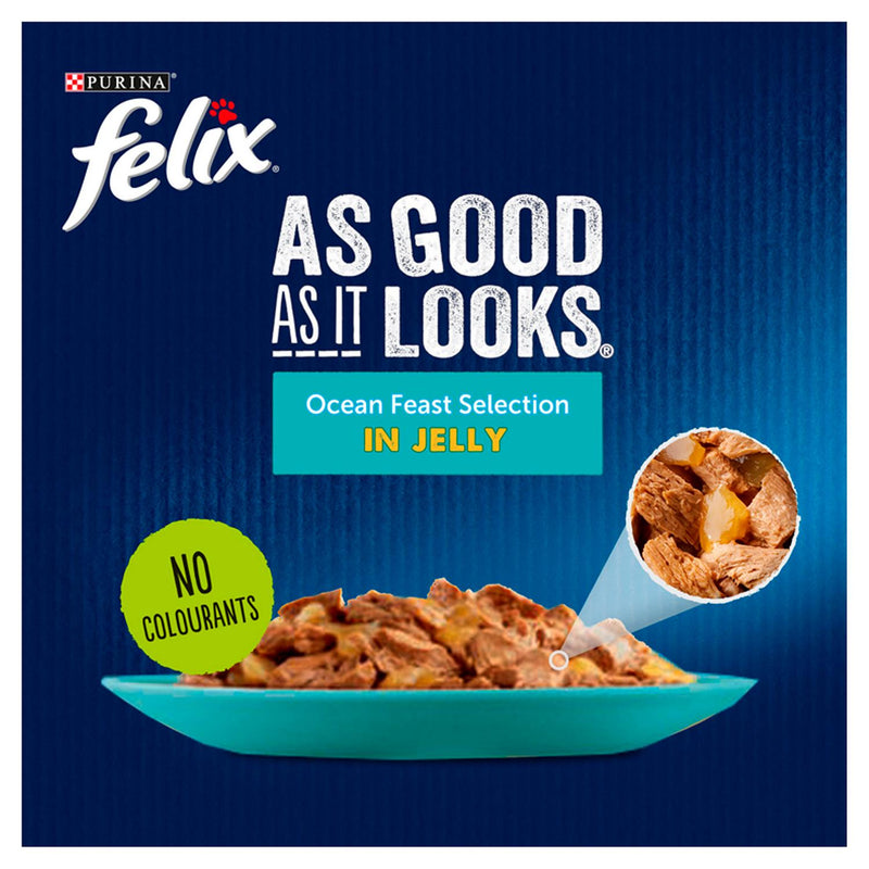 Felix Cat Food Ocean Feasts 12 x 85g - British product