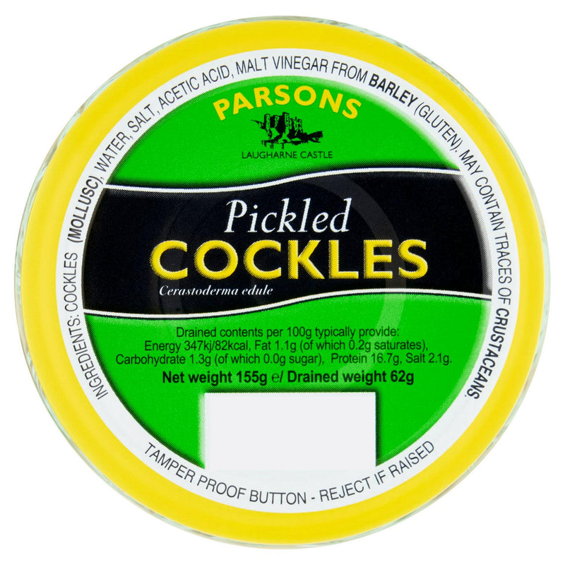 Parsons Cockles 155g imported from the UK