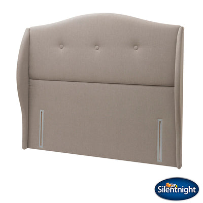 Costco UK Silentnight Camden Sandstone Fabric Full Height Headboard in 3 Sizes- Buy online at McGrocer