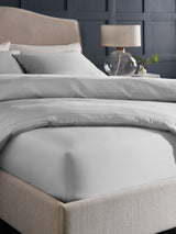 Next Silver Grey 300 Thread Count Luxe Cotton Deep Fitted Sheet- Buy online at McGrocer