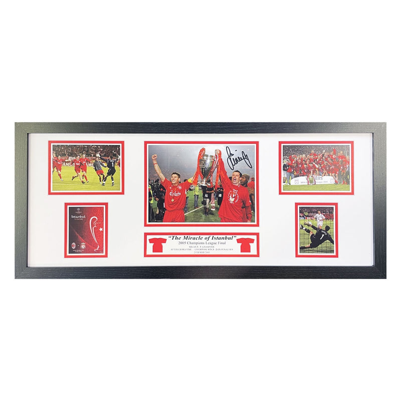 Allstarsignings Jamie Carragher signed framed storyboard 81x35 cm (British brand)