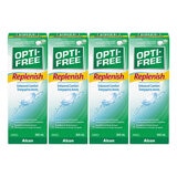Opti-Free Replenish contact lens solution 4 x 300ml, imported from the UK