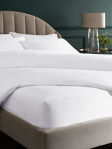 Next White 300 Thread Count Luxe Cotton Deep Fitted Bed Sheet- Buy online at McGrocer
