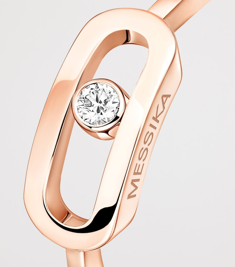 Messika Move Uno rose gold diamond ring 0.06ct (British brand)