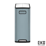EKO kitchen bin titanium blue 20+20L, imported from the UK