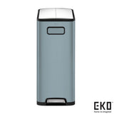 Costco UK EKO Ecofly 20+20L Stainless Steel Kitchen Bin Titanium Blue- Buy online at McGrocer