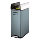 EKO kitchen bin titanium blue 20+20L, imported from the UK
