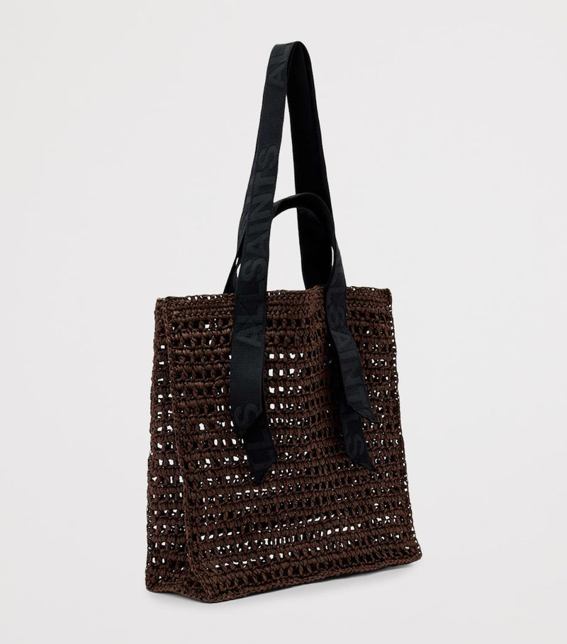 AllSaints Lullah straw tote bag, UK version