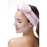Brushworks pink makeup headband with bow (British brand)