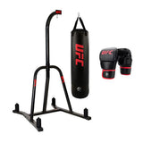 Costco UK UFC Single Station Bag Stand with 25kg Punch Bag and 8oz Sparring Gloves, Black- Buy online at McGrocer