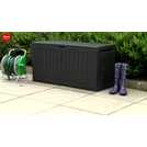 Keter outdoor garden storage box grey 270L, UK version