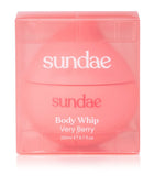 Sundae Body Very Berry whipped body moisturiser 220ml, imported from the UK
