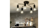 Argos Argos Home Rayner 5 Light Flush Ceiling Light Black Ceiling Light Fixture- Buy online at McGrocer