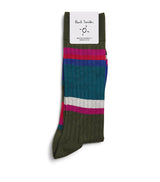 Harrods Paul Smith Ribbed Stripe Socks- Buy online at McGrocer
