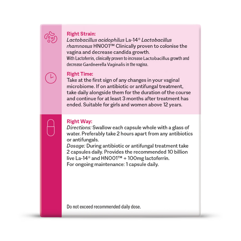 Smart Strains probiotic for women's health 30 capsules, UK version