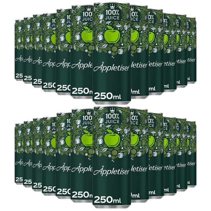 Appletiser sparkling apple juice 24 cans 250ml - British product