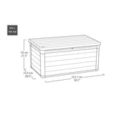 570 Litre Outdoor Storage Deck Box with Gas Struts