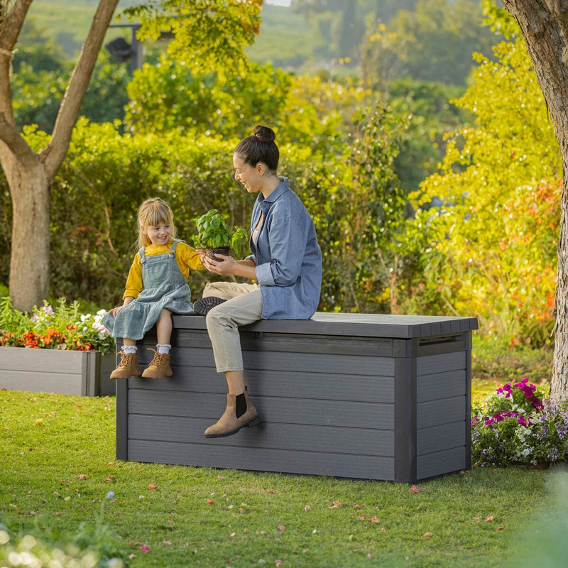 570 Litre Outdoor Storage Deck Box with Gas Struts