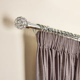 Argos Home chrome extendable curtain pole 110cm to 300cm - British product