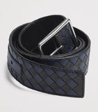 Bottega Veneta Intrecciato woven leather belt 3.5cm, UK version