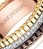 Boucheron Quatre Classique ring 18k gold with diamonds, imported from the UK