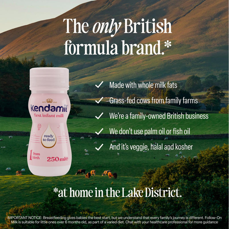 Kendamil First Infant Milk baby formula 250ml (British brand)