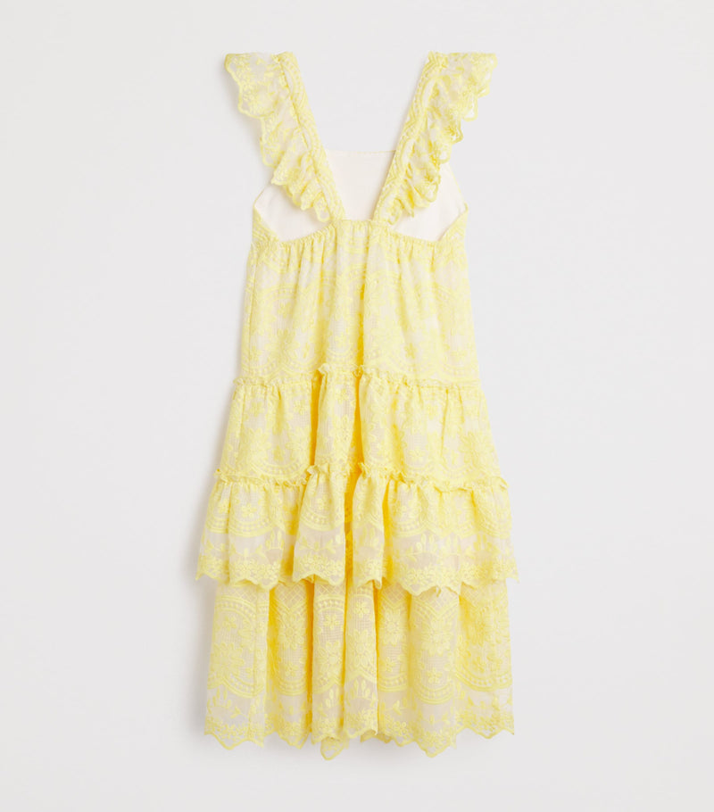 Marlo lace embroidered Kaia dress for children 2-16 years, imported from the UK