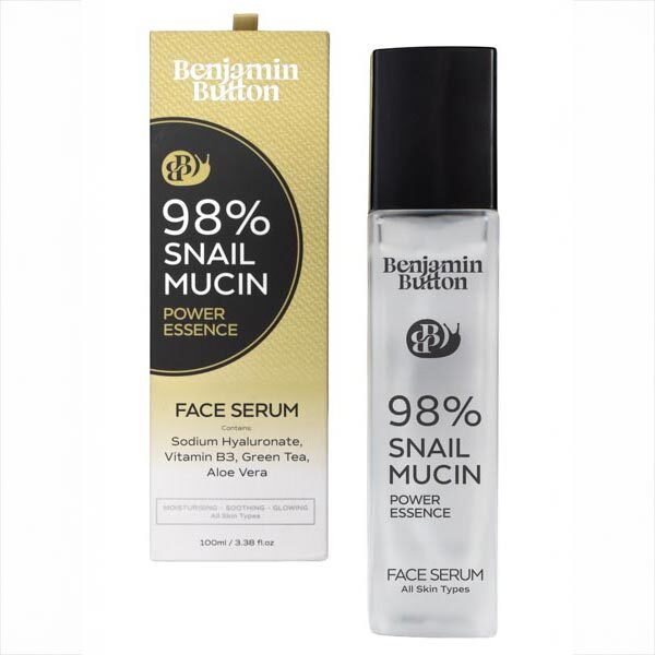 Snail Mucin Serum 98% with Hyaluronic Acid 100ml (British brand)