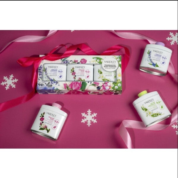 Yardley London Mini Perfumed Body Powder Collection 3x50g (British brand)