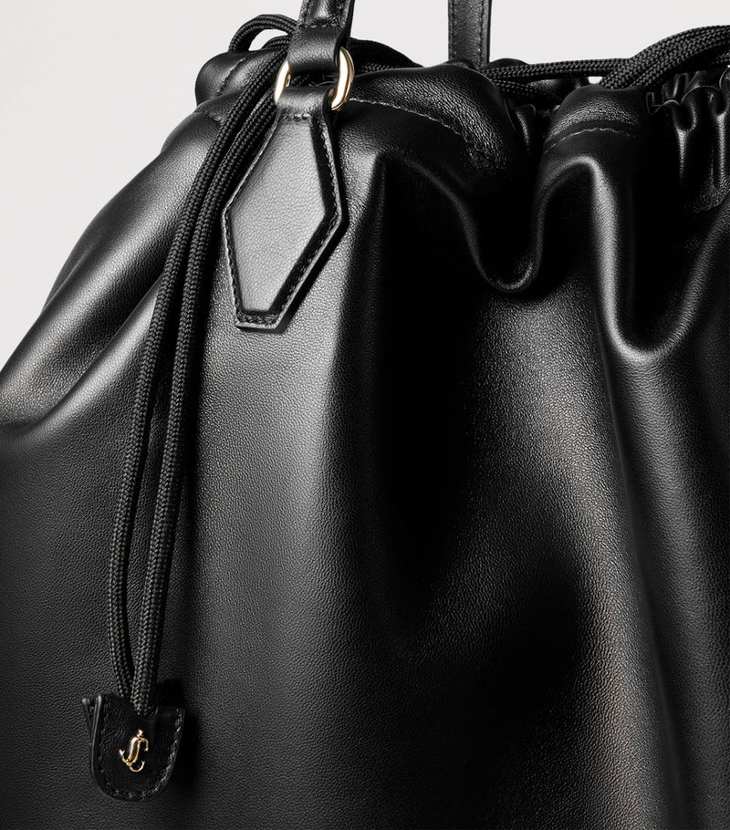 Jimmy Choo leather drawstring tote bag large - British product